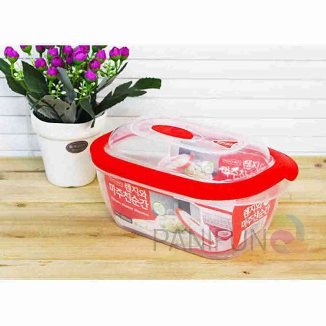 직사각 렌지용기 1450ml 밥보관통 냉동실용기 전자레인지용기 밥소분통 전자렌지용기