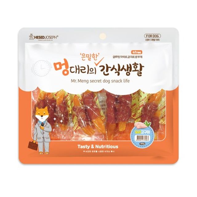 강아지 멍대리의 간식생활 은밀한 오리고구마 300g