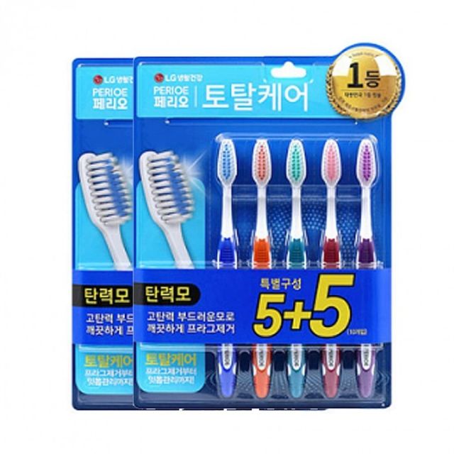 토탈 구강 관리용 저자극 잇몸 칫솔 가족용 10p