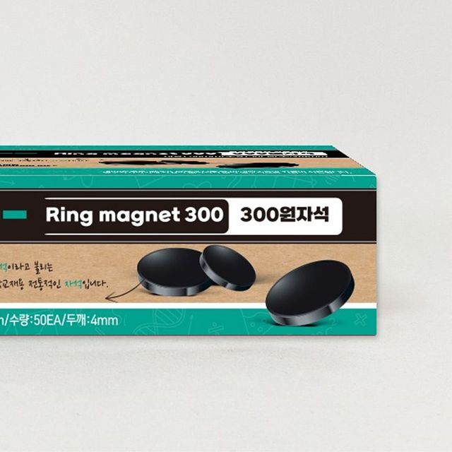 (TNB) 과학실습용 학습교재 300원자석 (50개입) 30MM