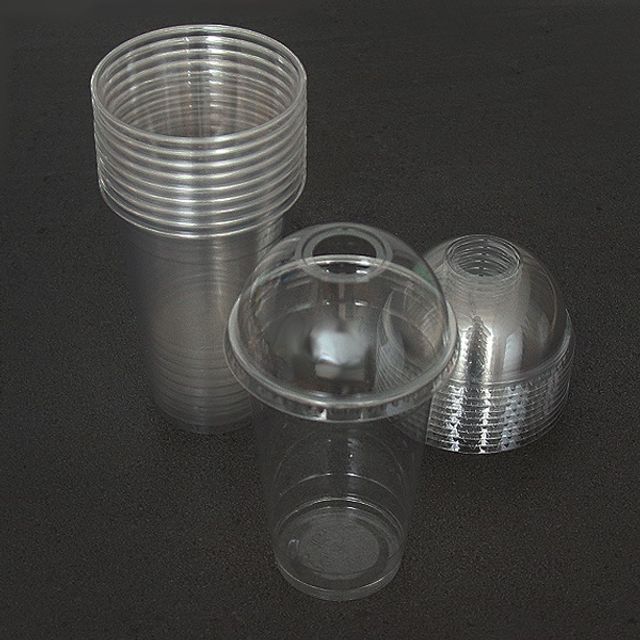 혜명몰 PET 쿨러 아이스컵  16oz 10Set 아아컵 아이스음료컵 돔뚜껑컵 테이크아웃커피잔 아이스티컵