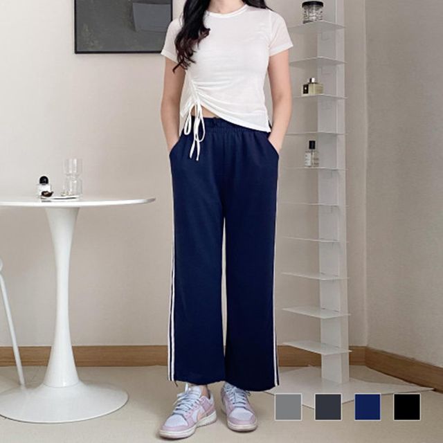 밴딩바지 핏좋은 조깅 편안한 여자트레이닝바지 세미