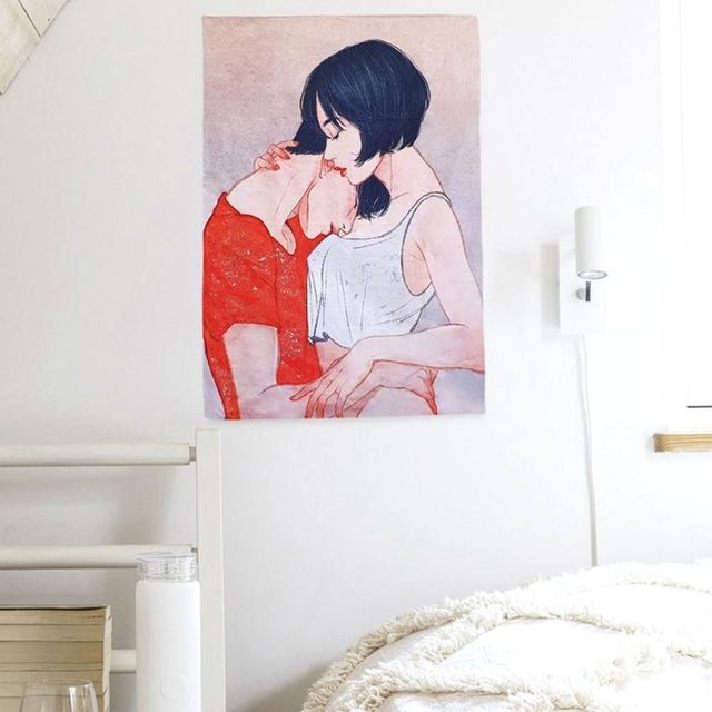 대형패브릭포스터 커플세로 S 인테리어테피스트리