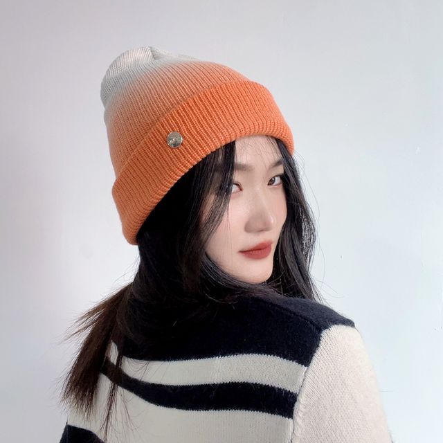 비니모자 겨울비니 남성비니 방한비니 그라데이션