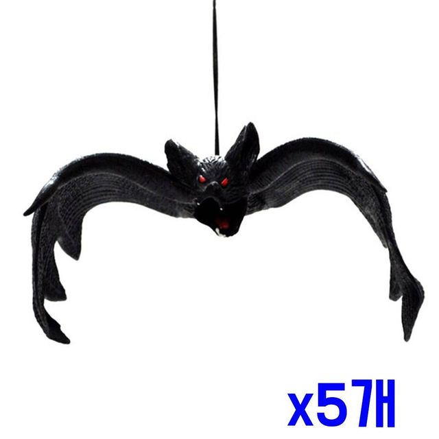 TBZ 할로윈 장식 공포소품 박쥐모형(소) x5개 파티세트