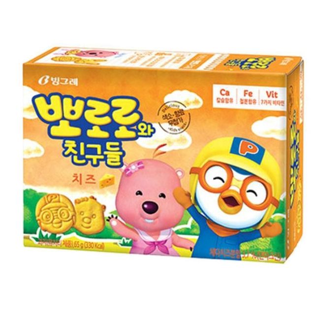빙그레 뽀로로와친구들 치즈맛 65g