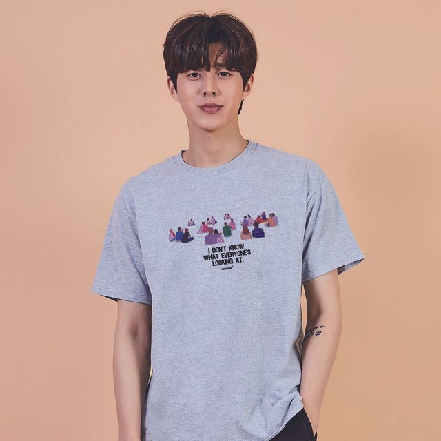 키밍 맨투맨 후드티 커플 사람 인파 LOOK 남자오버핏