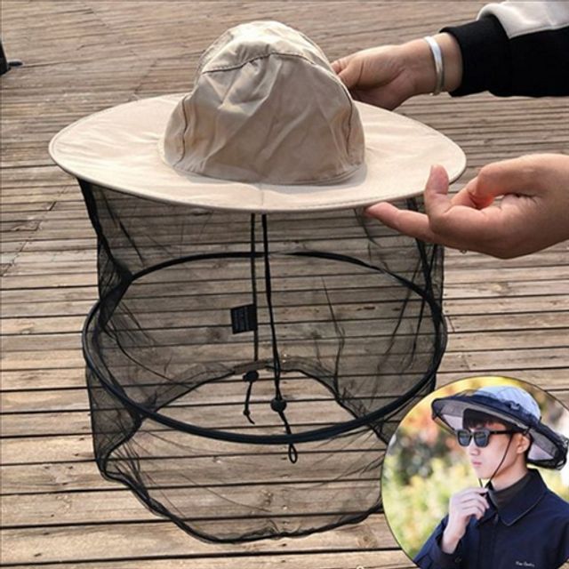 접는 방충 모자 해충 낚시 모자 벌모자 모기