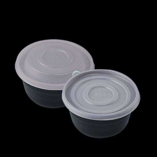 사장님상회 JW M-200B 블랙 미니 탕용기 1400ml PP 재질