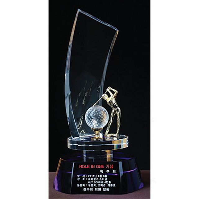 붐 크리스탈 트로피311 골프트로피 골프상패 우승트로피 골프기념패 홀인원이글기념트로피