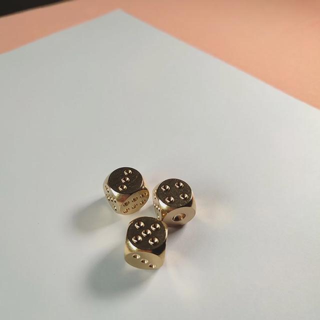 메탈 황동 주사위 1.5cm 보드게임 냅킨 고정용 1P