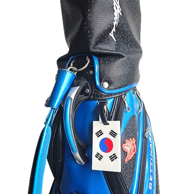 태극기 네임택 이름표 캐리어 가방 골프 여행용품