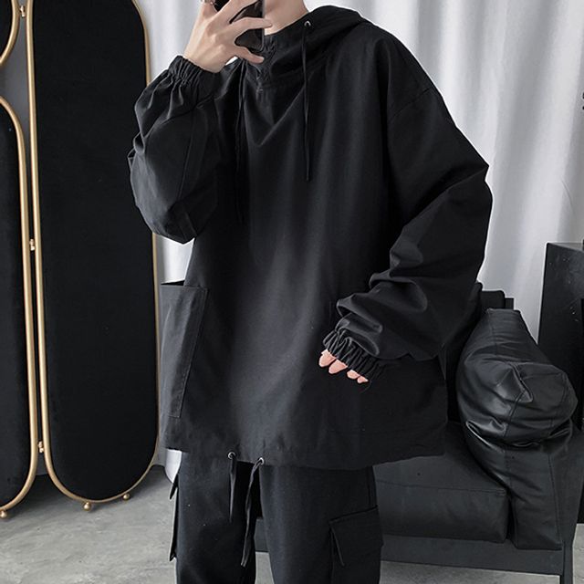 오버핏 점퍼 후드 아노락 학생 캐주얼자켓 바람막이