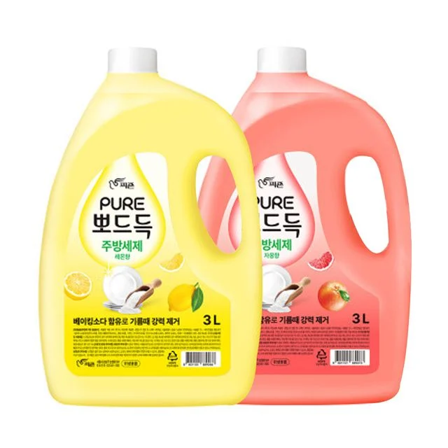혜명몰 피죤 뽀드득 주방세제 3L 설거지세제 기름때제거세제 자몽향주방세제 레몬향주방세제 주방세제3L