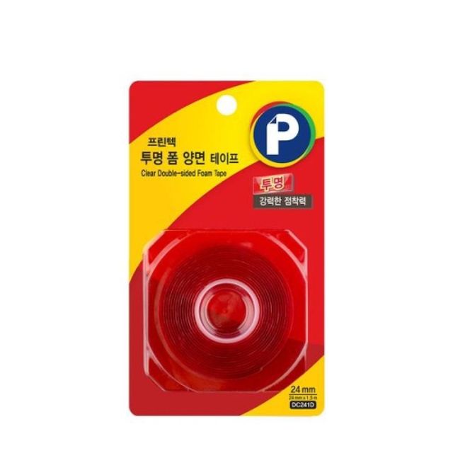 TBZ 강력폼양면테이프 투명 DC241D 24mmx1.5m 갑12개입