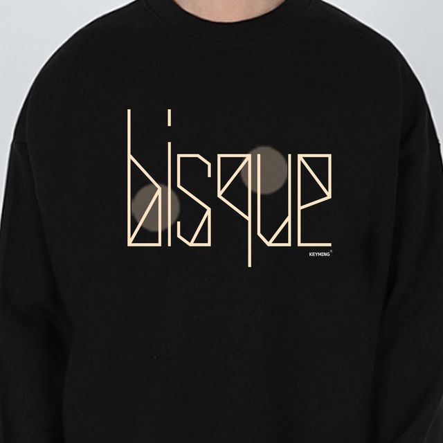 키밍 bisque 기본 긴팔 맨투맨 라운드 데일리 커플티