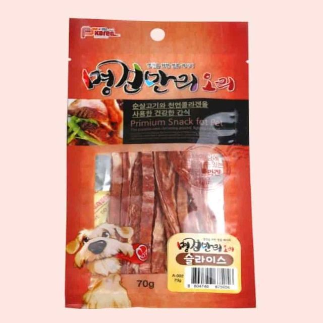 간식 오리슬라이스 70g 강아지영양간식 강아지고급간식 강아지육포간식 강아지간식