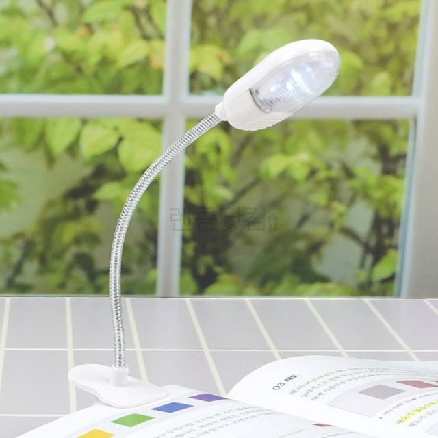 학습용집게등 자바라독서램프 2구 LED 헤드캡 집게 독서등