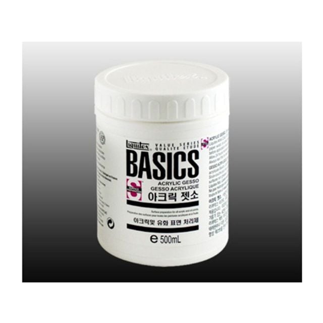 리퀴텍스 베이직 젯소 500ml - 캔버스 프라이머 기초 작업용