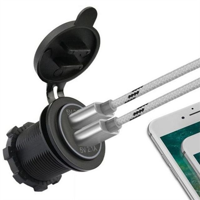 차량용 usb 충전기 캠핑카 usb 포트 고속 듀얼 매립형 자동차 어댑터 오토바이 방수형 선박용 소켓 전원