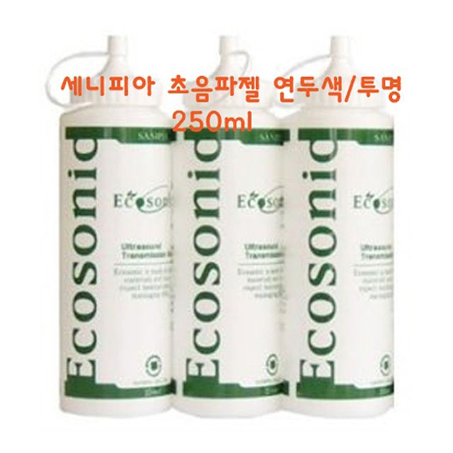 세니피아 초음파젤 250ml 연두색 12개 진단용 병원