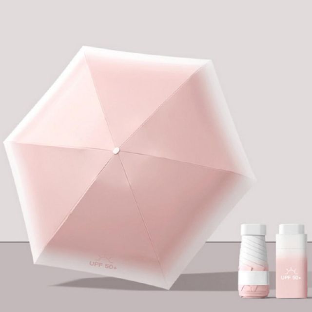초경량 암막 포켓 그라데이션 미니 우산 5단 양우산 자외선 차단 양산 가벼운 접이식 휴대용
