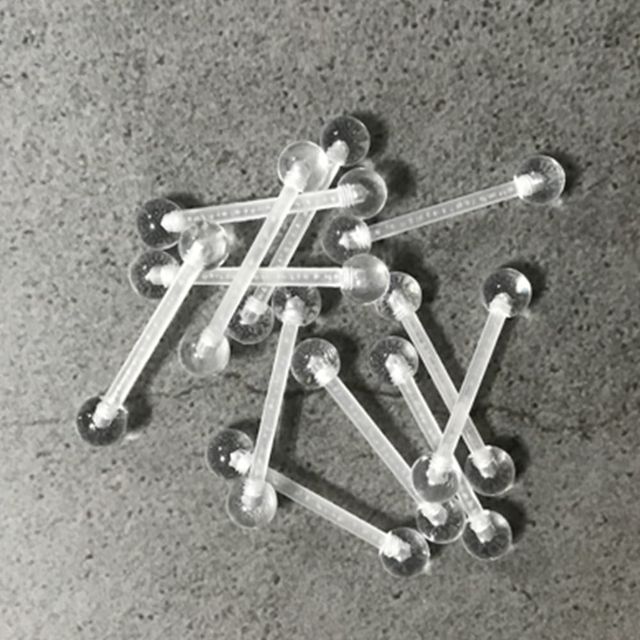 귀막힘방지실리콘 피어싱 투명 택1