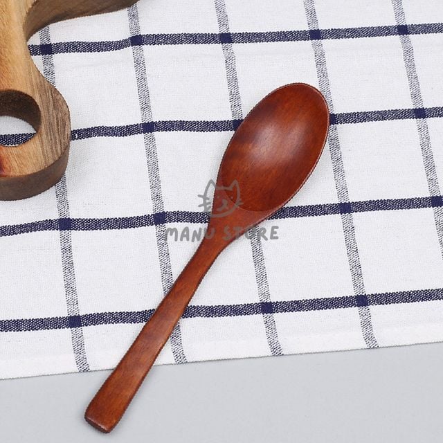 나무식기 수저 옻칠 우동스푼 중