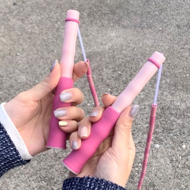 꼬임방지 레드 구슬줄넘기