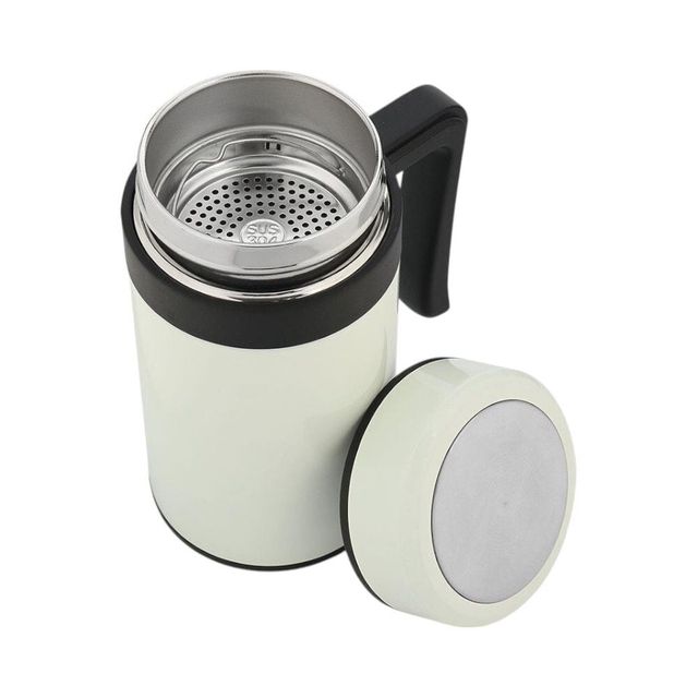 보온보냉 손잡이 텀블러 (450ml 화이트)