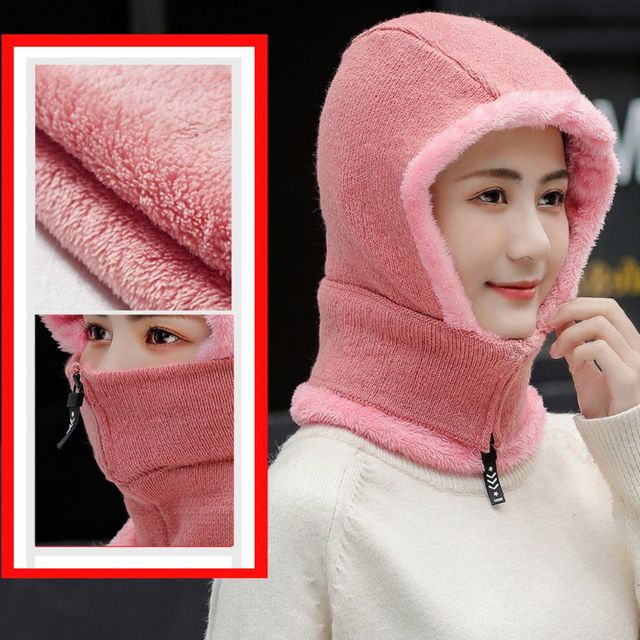 남녀공용 겨울 따뜻한 부드러운 털 안감 2IN1 넥워머