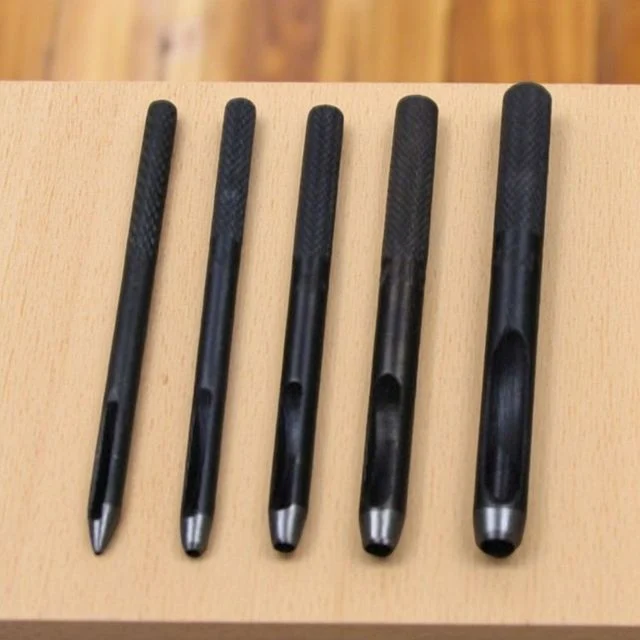 가죽 원단 타공 펀치, 원형 구멍뚫기 공예 공구 1-3mm