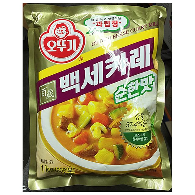 식재료 순한맛 백세카레(오뚜기 1k)
