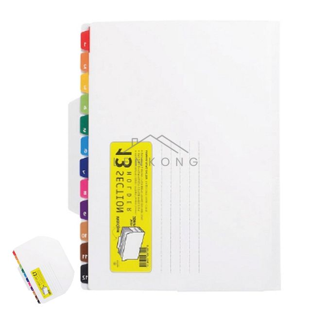 화일종류 파일철 13섹션홀더 F5596-7