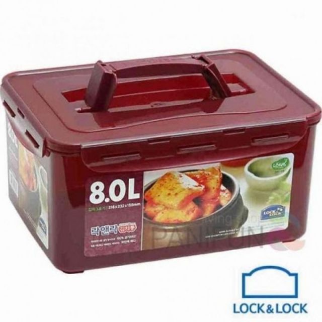 밀폐용기 8L 냉장고보관용기 김치통 프라스틱반찬통 김치용기 냉장고정리 핸디