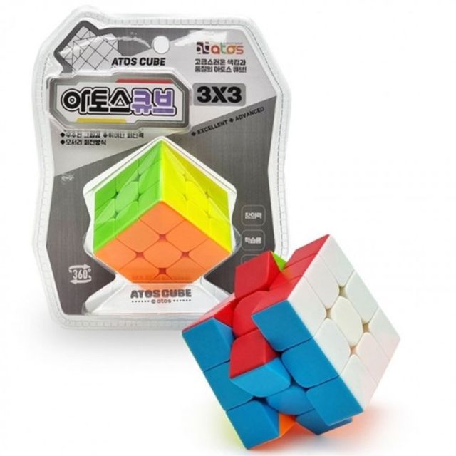 두뇌발달 큐브 퍼즐 아동 두뇌놀이 3x3 큐브블럭