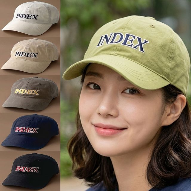 남녀공용 데일리 빈티지 무드 자수 볼캡 러닝캡