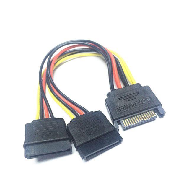 SATA 전원 Y형 케이블 0.15M T-S-2SATA
