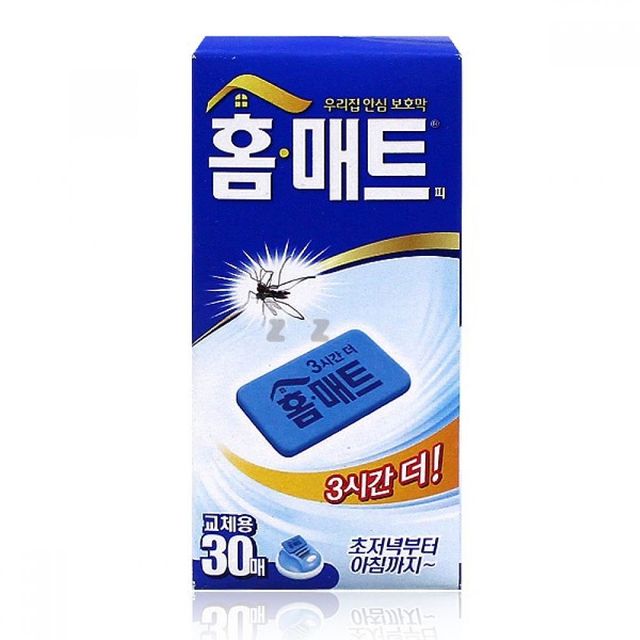 모기향 매트 30매 훈증기 교체용 모기퇴치 해충약
