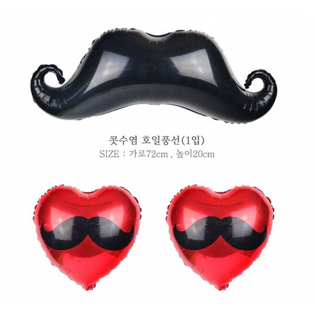 TBZ (PC) 호일풍선 콧수염