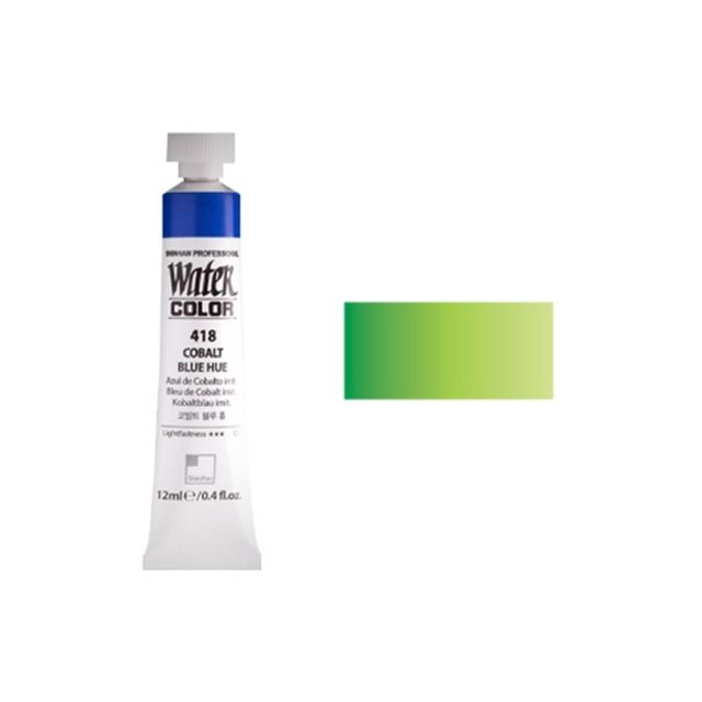 신한 수채화물감 NO.404 연두 12mL 6개입 1세트