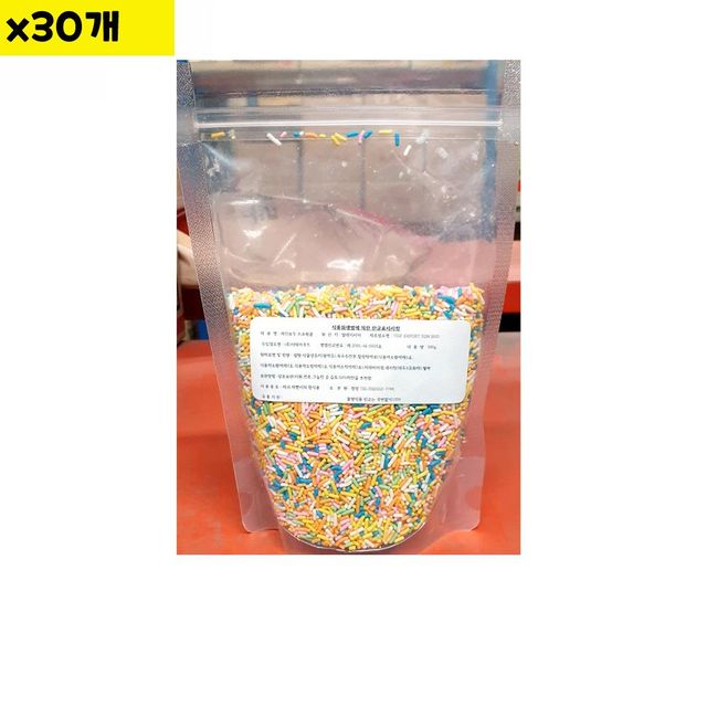 식자재 도매 레인보우스프링클 원형 300g x30개