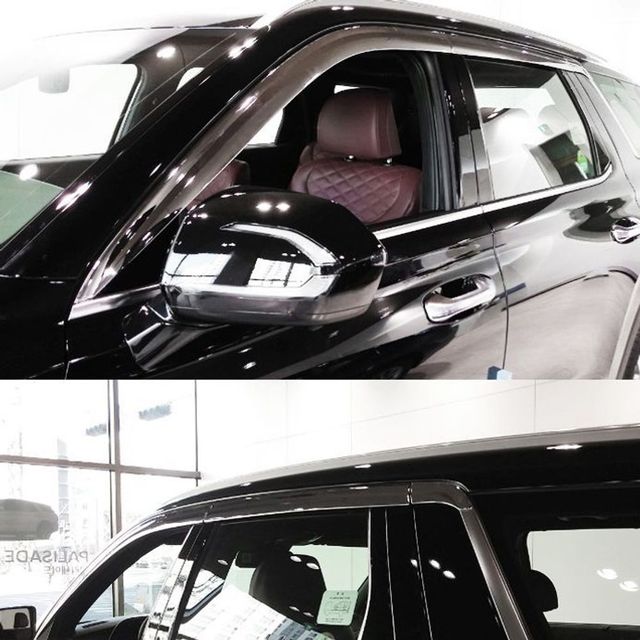 자동차용품 팰리세이드 크롬 가리개 햇빛 도어 썬바이져 선바이저