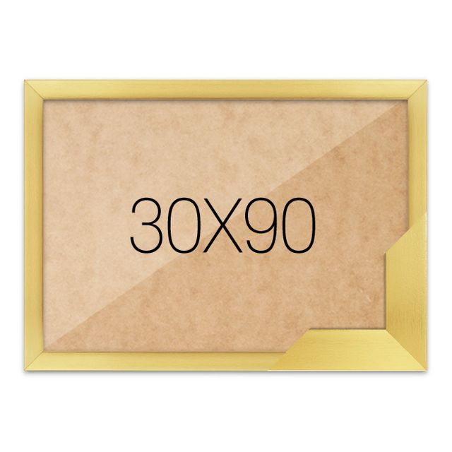 퍼즐액자 30x90 고급형 슬림 우드 골드