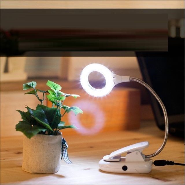 USB LED 램프 스텐드형 18LED 원형 White 플렉시블 L