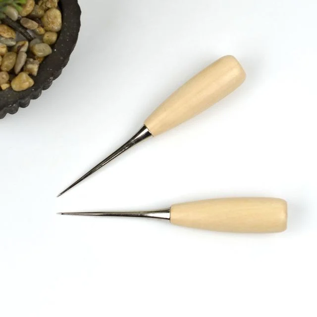 라탄 마크라메 가죽 공예용 원목 송곳