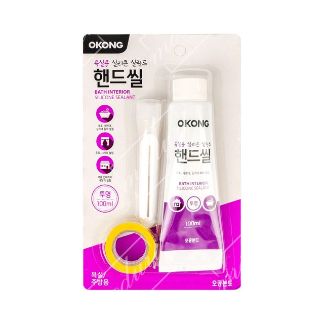 오공 욕실용 실리콘실란트 핸드씰 투명