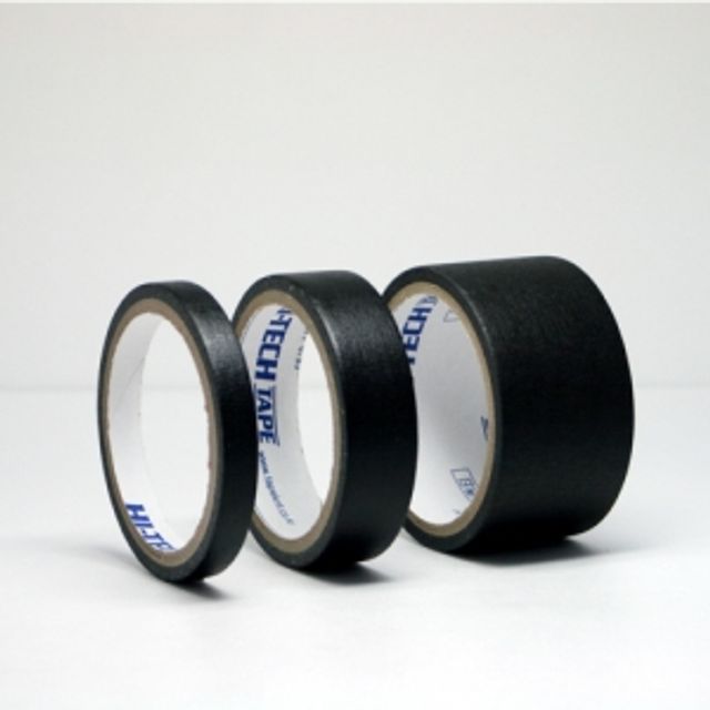 금성 국산 마스킹 테이프 흑색 50mm - 블랙 종이 테이프