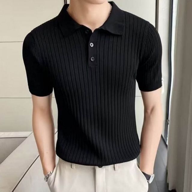 남자 여름 니트 반팔티셔츠 댄디한 데일리 오피스룩 남성 시원한 반팔 티셔츠