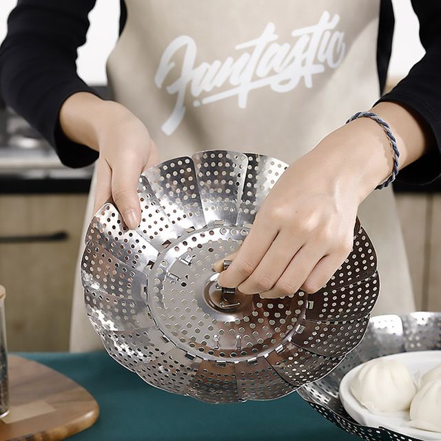 스텐 만두 찜기 삼발이 계란찜 접이식